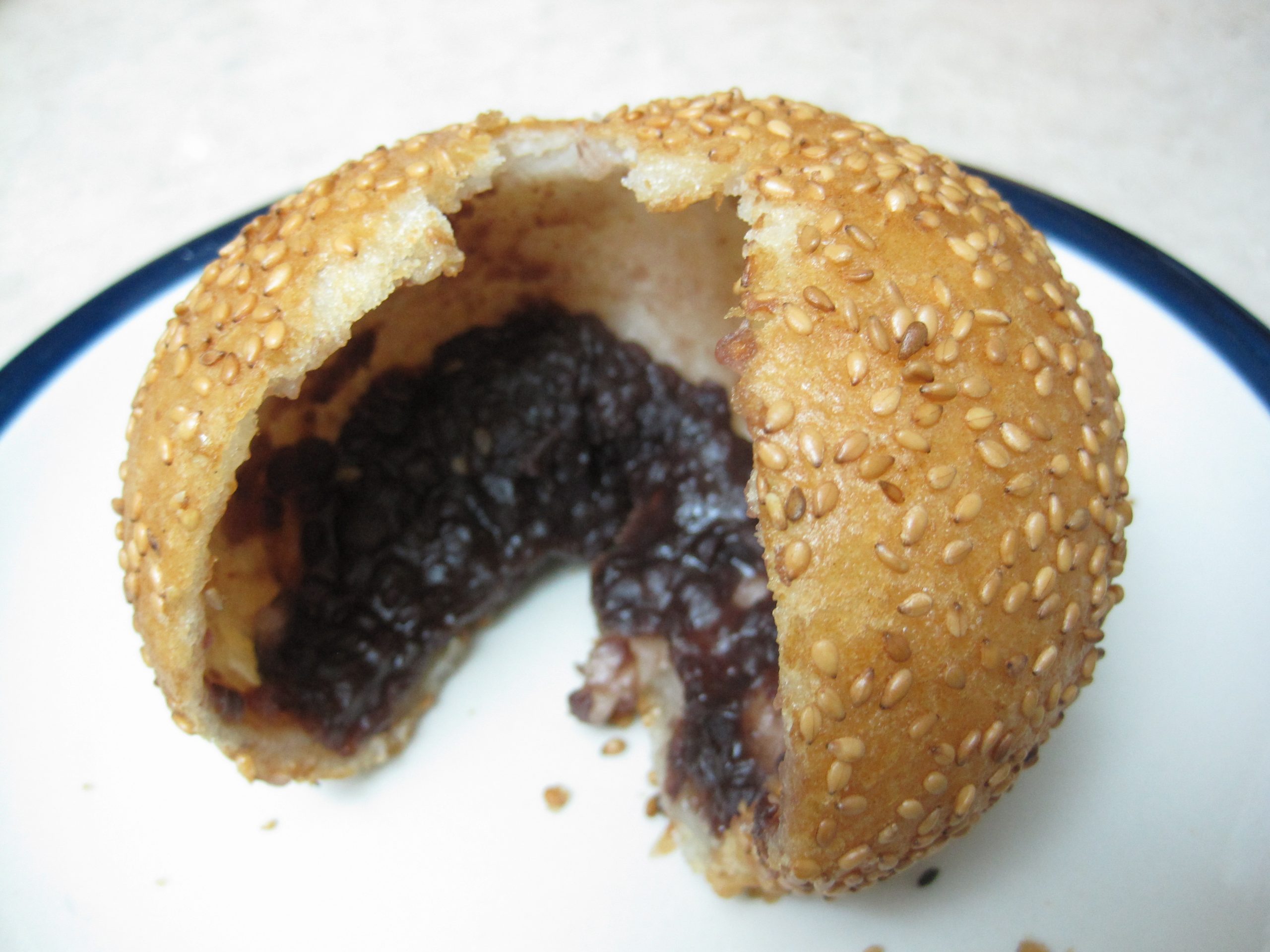 Gateau gingli sesame seed with red bean balls Taste of Mauritius